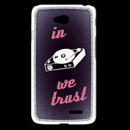 Coque LG L65 In DJ We trust Rouge ZG