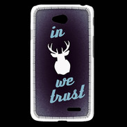 Coque LG L65 In Elan We trust Bleu ZG
