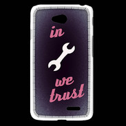 Coque LG L65 In Mecanic We trust Rouge ZG