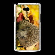 Coque LG L80 Automne et Hérisson