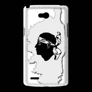 Coque LG L80 Carte de la Corse avec tête 5
