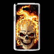 Coque LG L80 Tête de mort en flamme 5