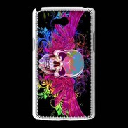 Coque LG L80 Tête de mort design et colorée
