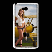 Coque LG L80 Avion sexy