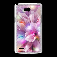 Coque LG L80 Design Orchidée violette
