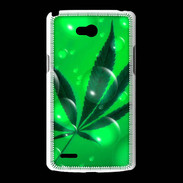 Coque LG L80 Cannabis Effet bulle verte