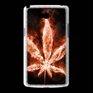 Coque LG L80 Cannabis en feu