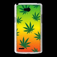 Coque LG L80 Fond Rasta Cannabis