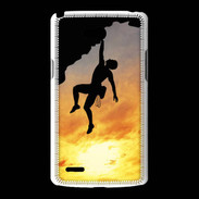 Coque LG L80 Escalade au couché de soleil 10