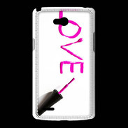 Coque LG L80 Love avec vernis à ongle