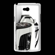 Coque LG L80 Belle voiture sportive blanche