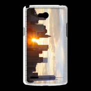 Coque LG L80 Couché de soleil sur Manhattan