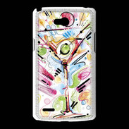 Coque LG L80 cocktail en dessin