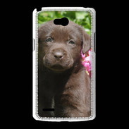 Coque LG L80 Chien labrador chocolat 3