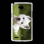 Coque LG L80 Chiot terrier blanc 2
