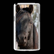 Coque LG L80 Tête de cheval noir