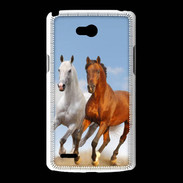 Coque LG L80 Duo de chevaux