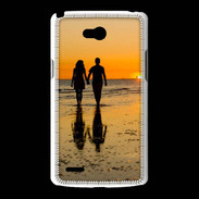 Coque LG L80 Balade romantique sur la plage 5