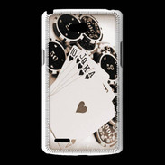Coque LG L80 Vintage Poker