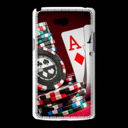 Coque LG L80 Paire d'As au poker
