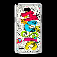 Coque LG L80 Graffiti Musique