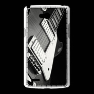 Coque LG L80 Guitare en noir et blanc