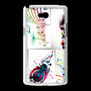 Coque LG L80 Abstract musique