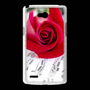 Coque LG L80 La musique en rose