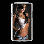 Coque LG L80 Belle brune sexy 50