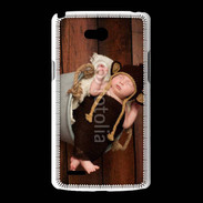 Coque LG L80 Bébé dormant sur une bassine
