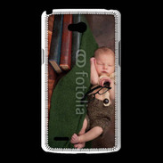 Coque LG L80 Bébé dormant sur des livres