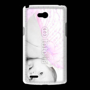 Coque LG L80 Bébé ailes d'ange rose