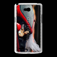 Coque LG L80 Mariée dans roadster