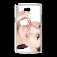 Coque LG L80 Femme asiatique glamour et souriante