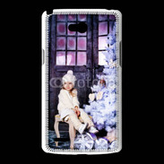 Coque LG L80 Sapin de Noël et petite fille