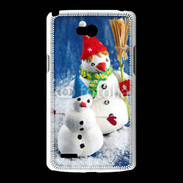 Coque LG L80 Bonhommes de neige