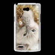 Coque LG L80 Chat Noël