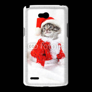 Coque LG L80 Chat Noël 3