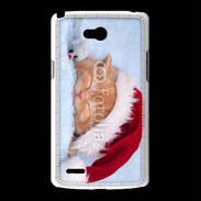 Coque LG L80 Chaton Noël 2