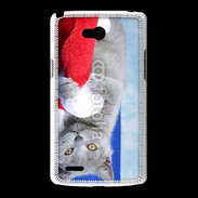 Coque LG L80 Chat Noël 6