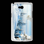 Coque LG L80 Paysage hiver 