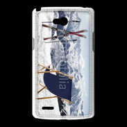 Coque LG L80 transat et skis neige
