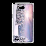 Coque LG L80 paysage d'hiver