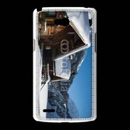 Coque LG L80 Chalet enneigé