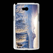 Coque LG L80 Montagne enneigée et ensoleillée
