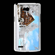 Coque LG L80 Chalet enneigé 2