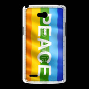 Coque LG L80 Rainbow peace 5