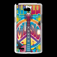 Coque LG L80 Peace love music 3