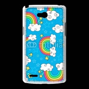 Coque LG L80 Ciel Rainbow