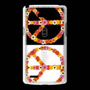 Coque LG L80 Symbole de la paix Hippie